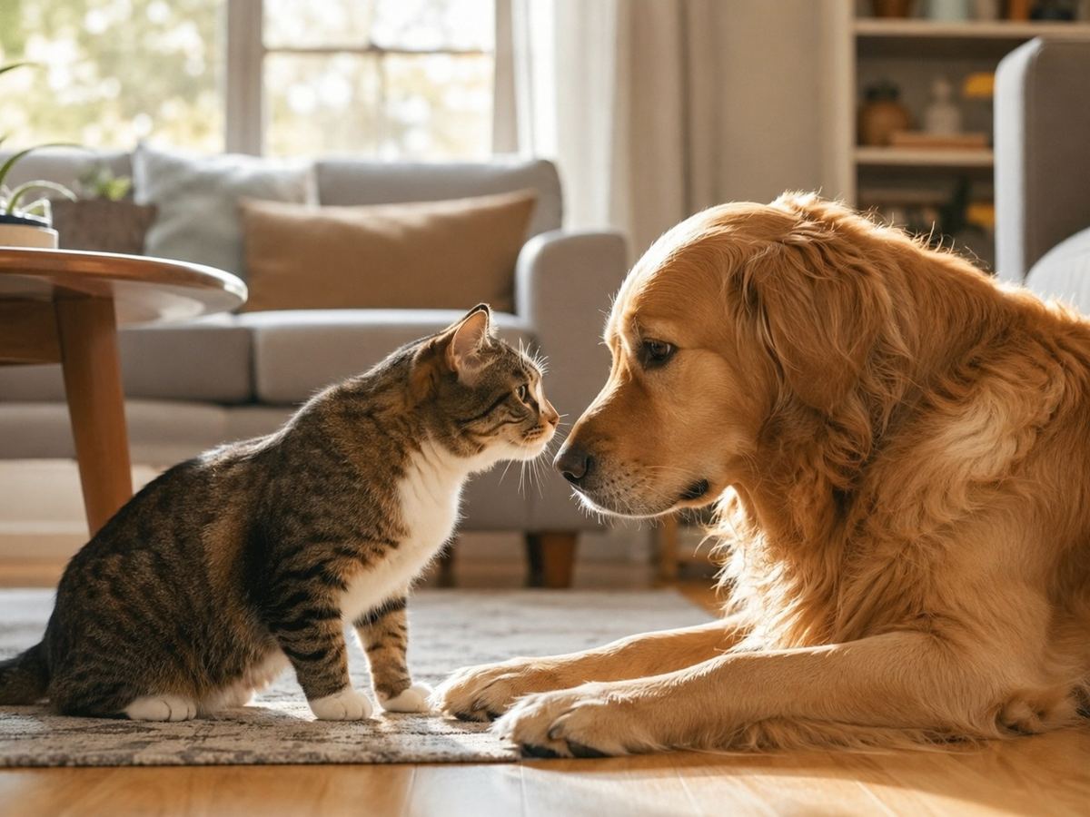 Cómo presentar un gato y un perro sin estrés